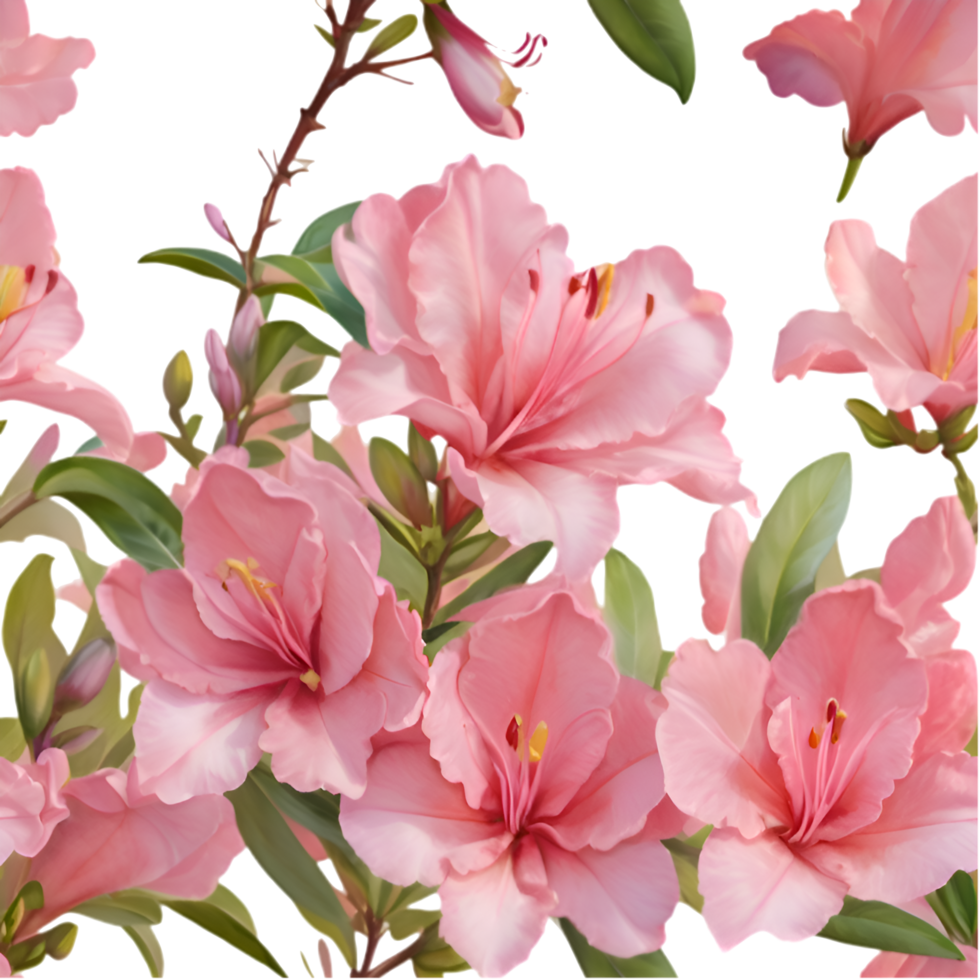Delicate Azalea Blossom Print for Elegant Creations. . png