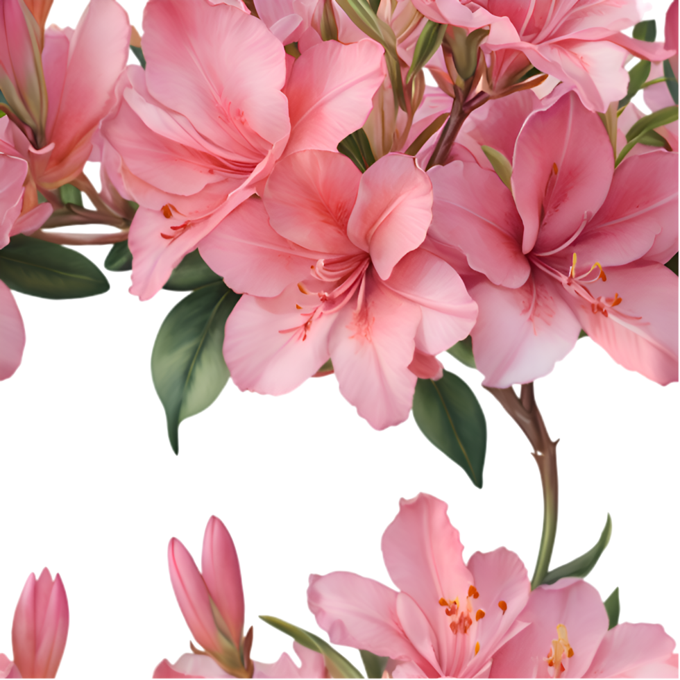 Decorative Azalea Flower Artwork for Projects. . png