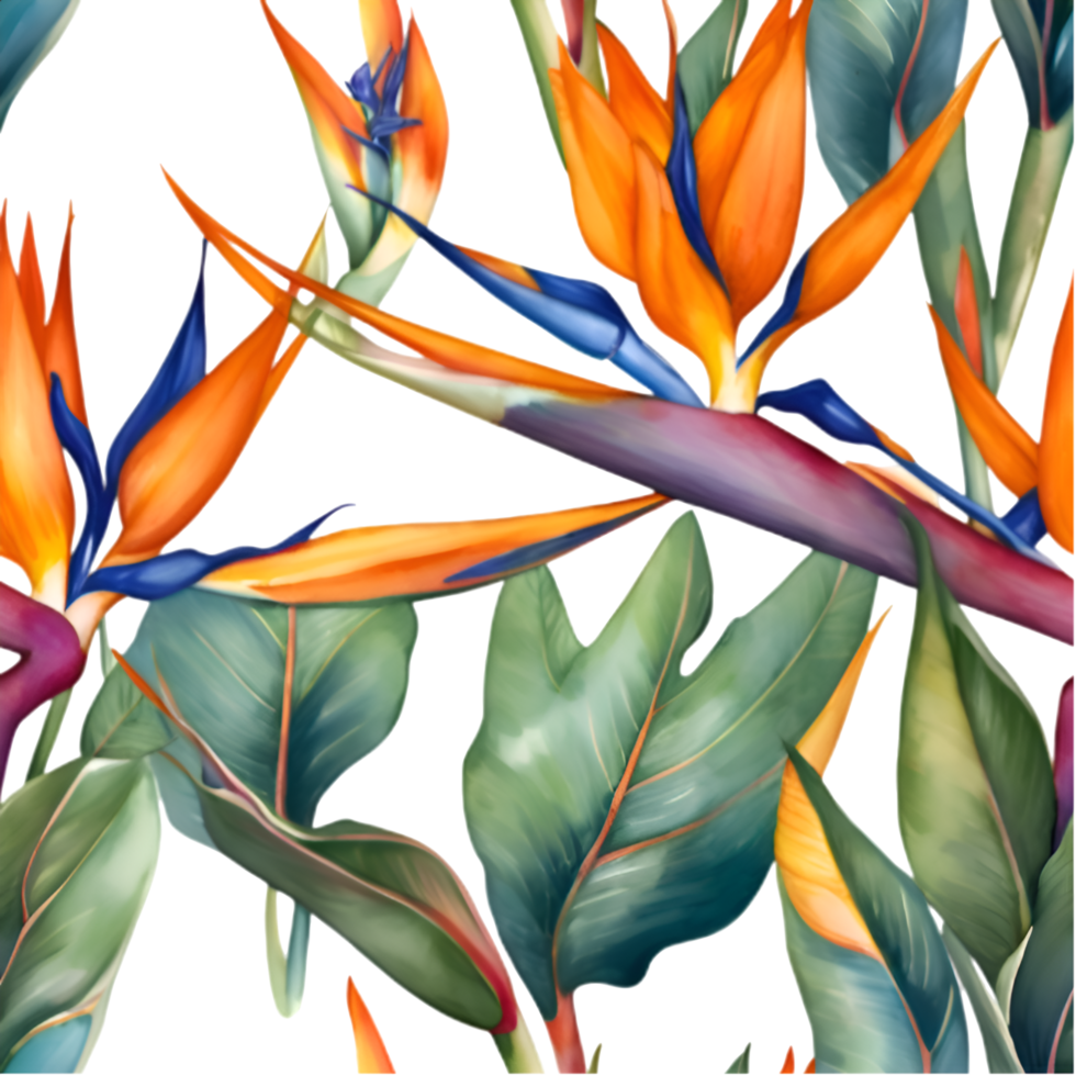 Premium Seamless Bird of Paradise Artwork for Decoration Use. . png