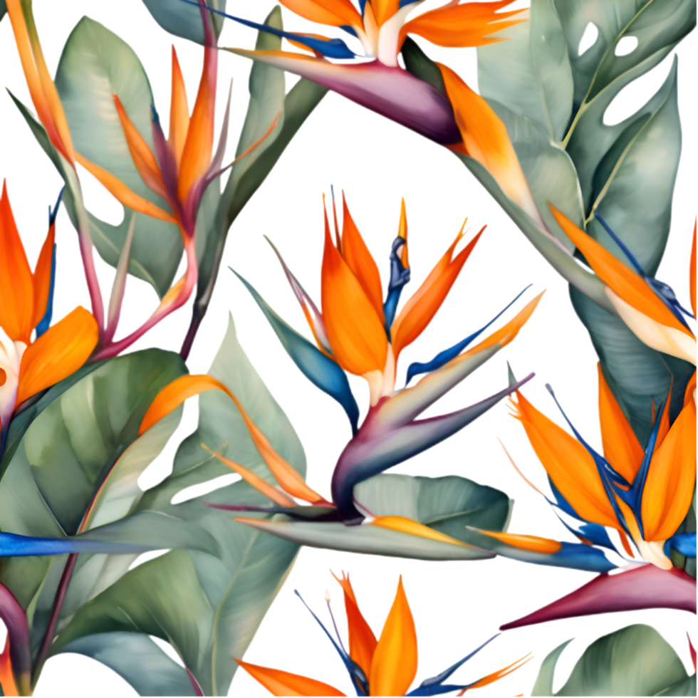 Modern Botanical Bird of Paradise Design for Luxurious Spaces. . png