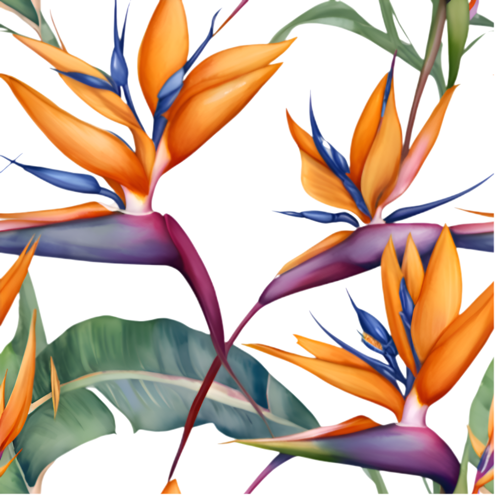 Decorative Bird of Paradise Flower Art for Modern Spaces. . png