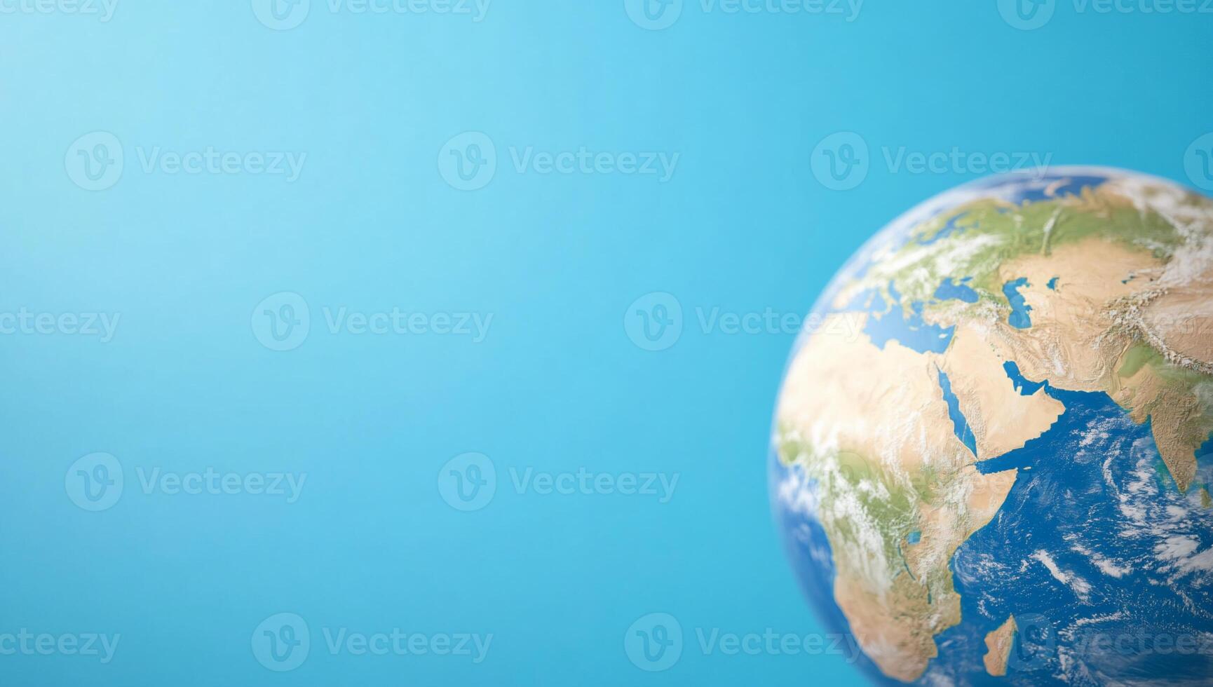 Earth globe on blue background concept of earth globe on blue background, earth globe on blue background, photo