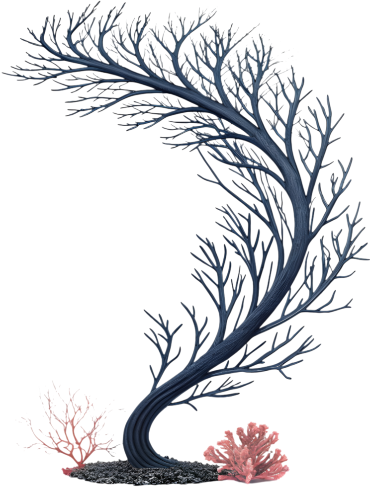 Elegant Vibrant Seaweed Clipart for Ocean-Themed Decor. . png