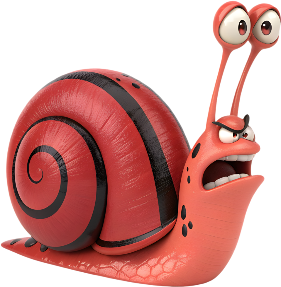 Playful and Whimsical Snail Design for Cute Clipart Artworks. . png
