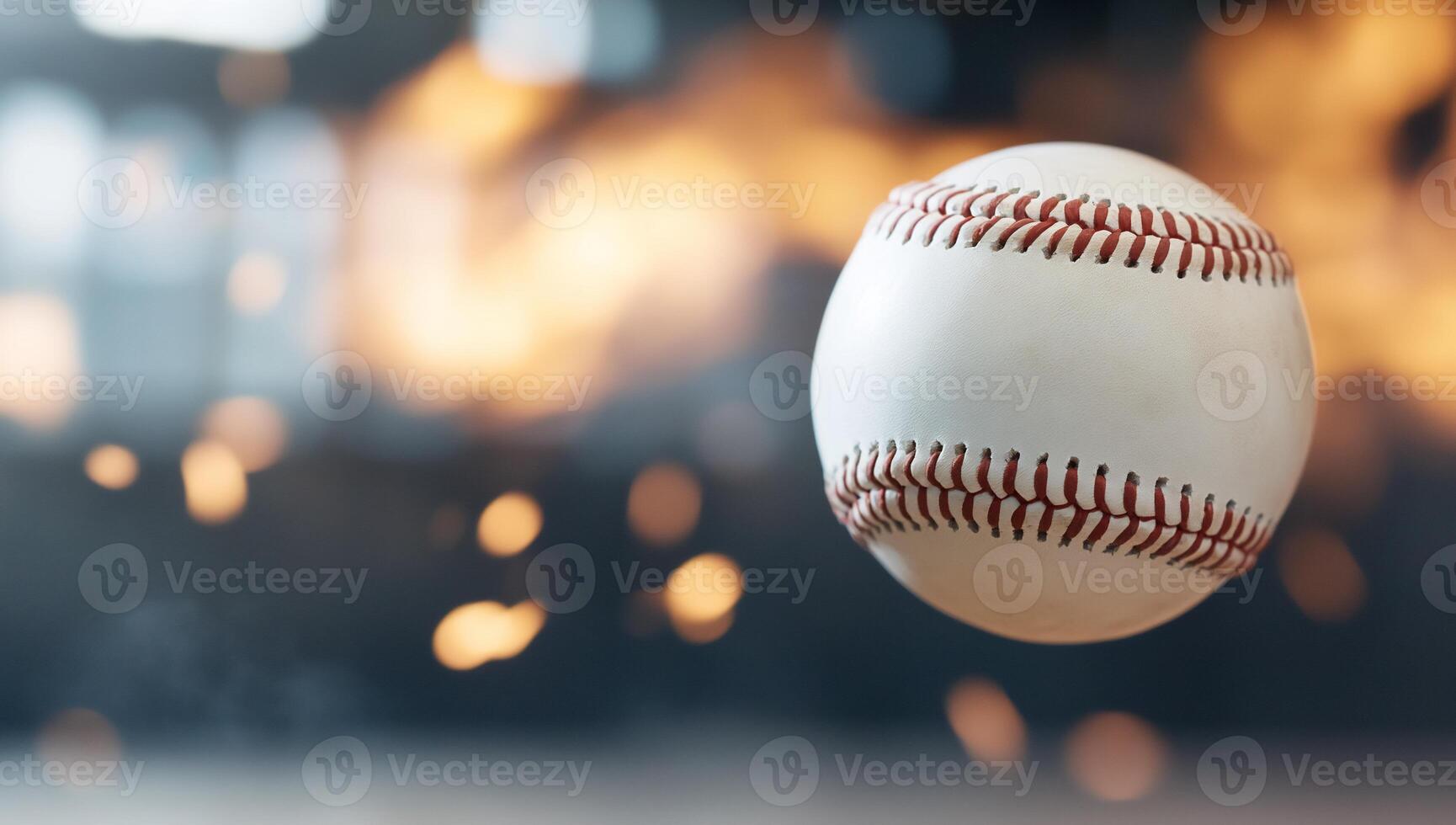 A baseball flying in the air with flames photo