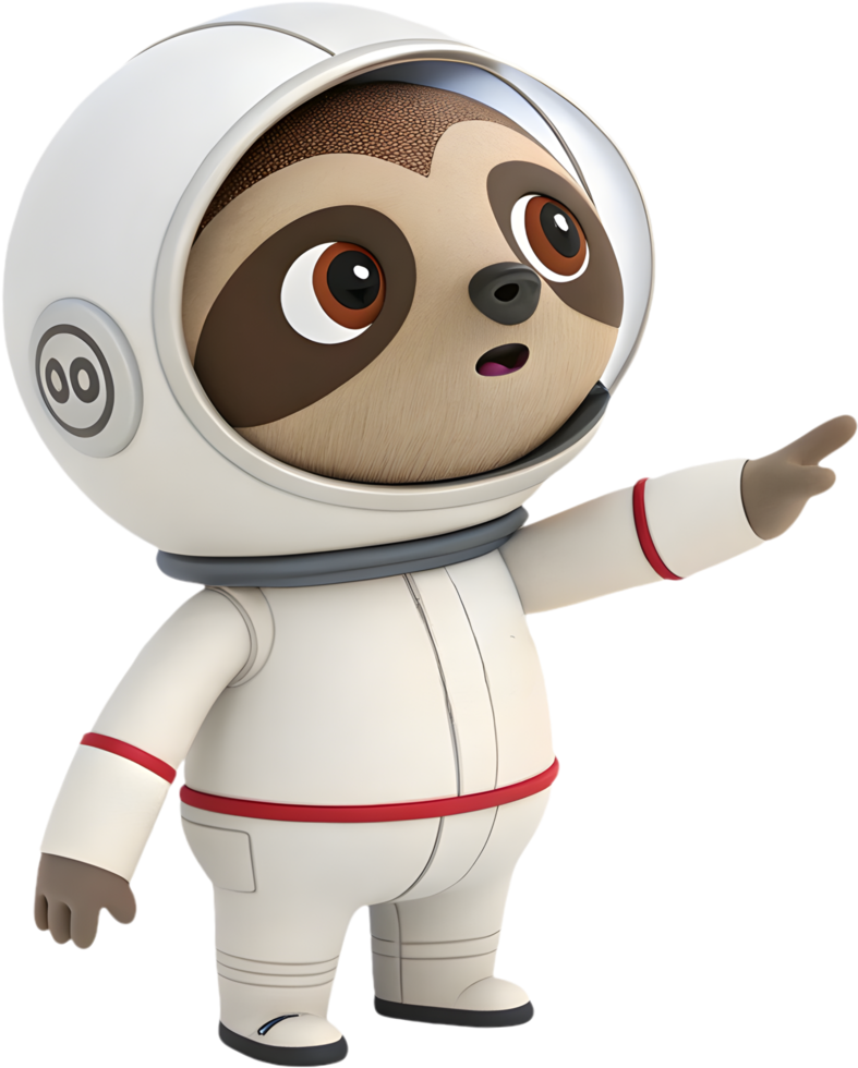 Stellar Sloth Drifting in Galactic Clouds. . png