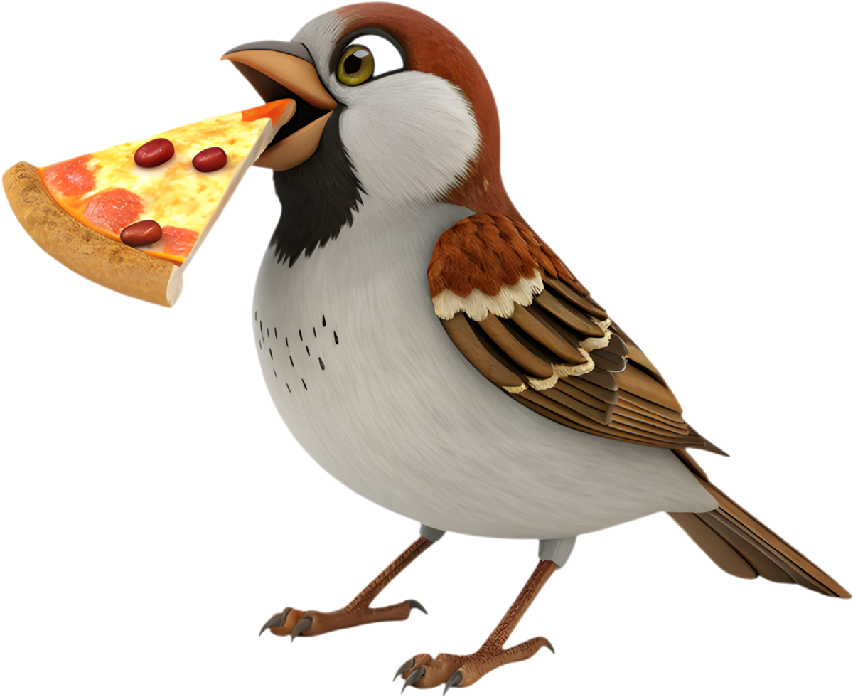 Elegant Sparrow Bird With A Peaceful And Gentle Appearance. . png