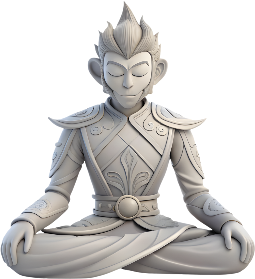 Legendary Monkey King Trickster with Mystical Abilities. . png