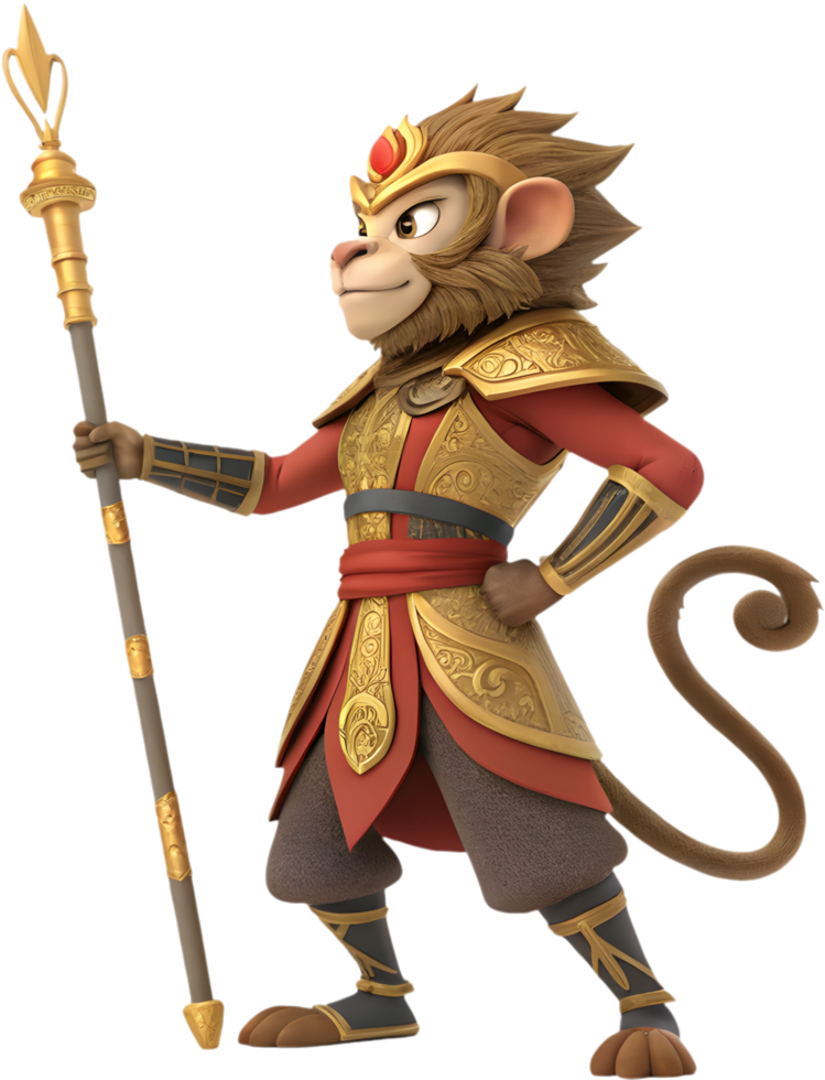 Iconic Sun Wukong Battle-Ready Hero with Cloud Powers. . png