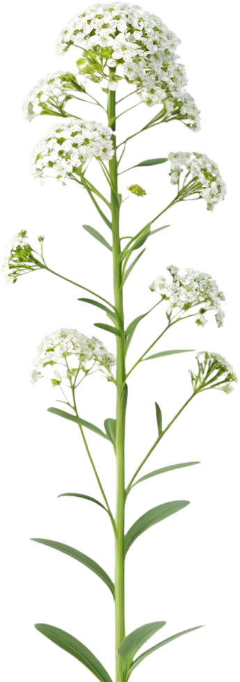 Vibrant Sweet Alyssum Flower Clipart for Nature Designs. . png