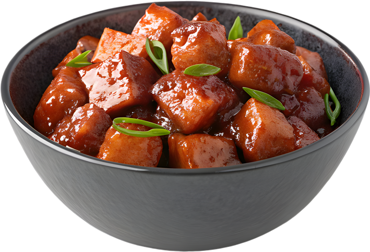 Sweet and Sour Glazed Pork Clipart for Cooking Designs. . png