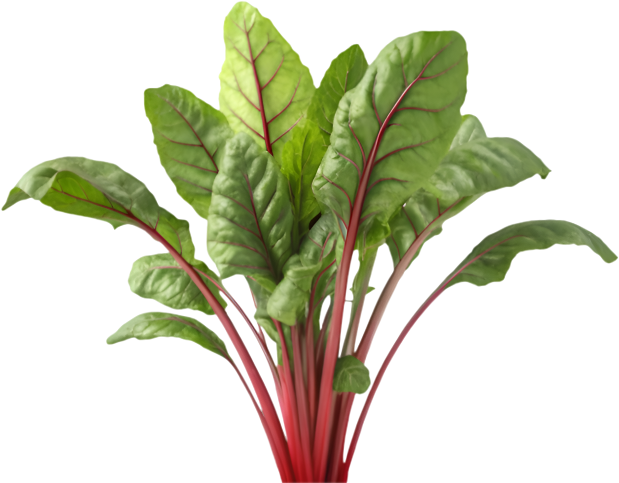 Freshly Picked Swiss Chard Plant Clipart for Sustainable Designs. . png