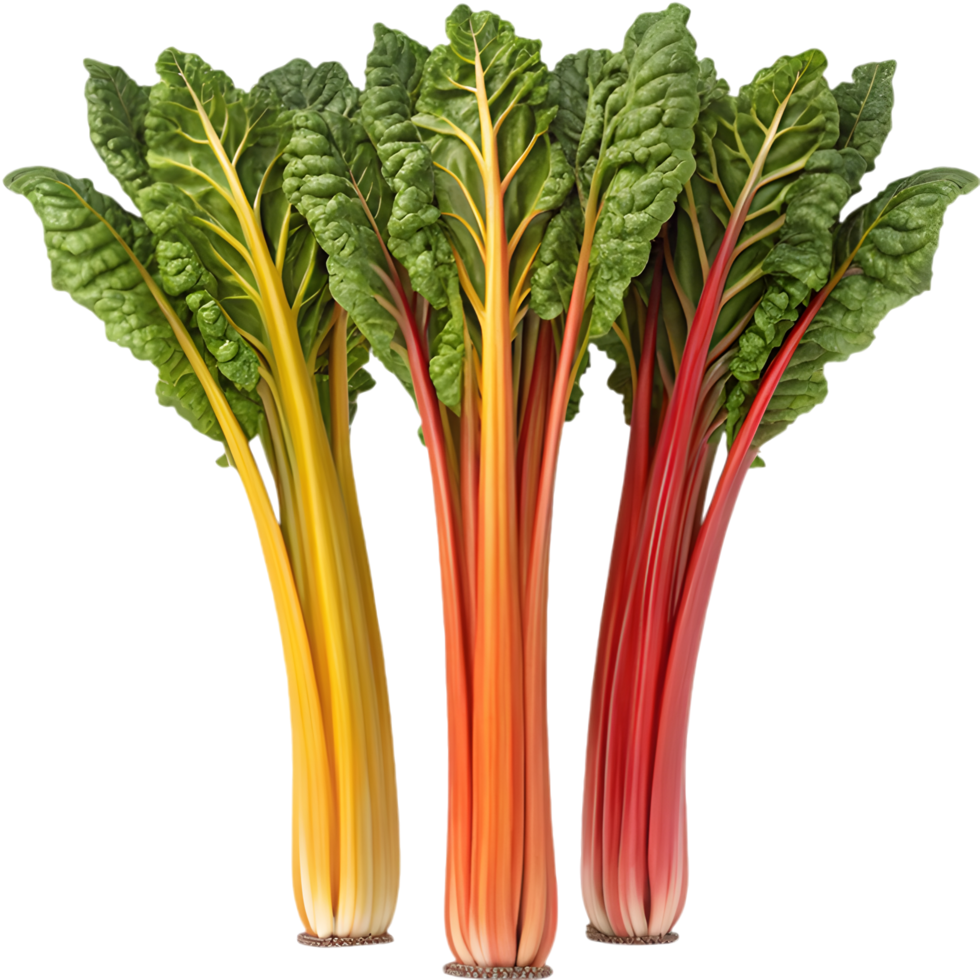 Organic Swiss Chard Plant Clipart for Natural Food Illustrations. . png