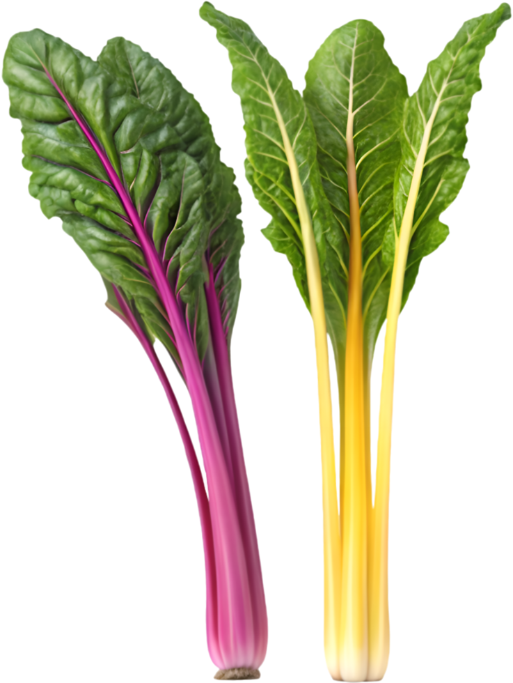 Vibrant Fresh Swiss Chard Clipart for Vegan and Plant-Based Meals. . png