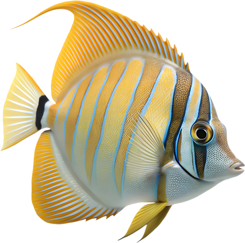 Colorful Tang Fish Clipart for Digital Designs and Art. . png
