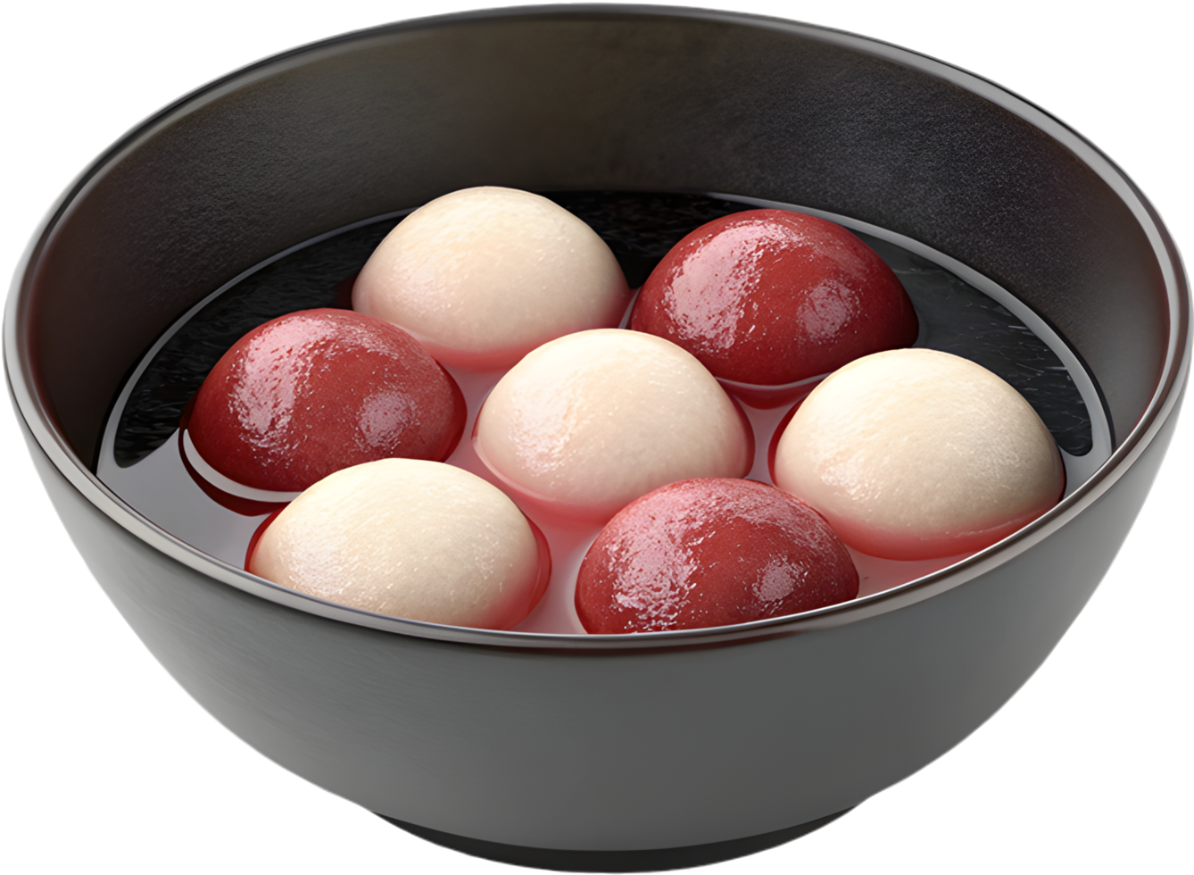Tang Yuan dumplings clipart for Chinese New Year celebrations. . png