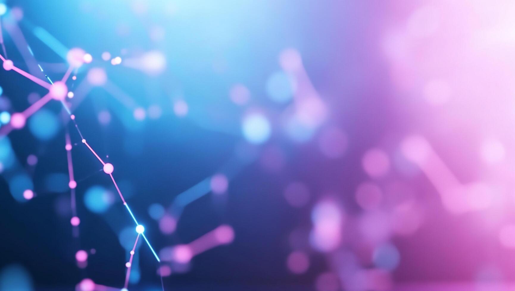 Abstract representation of interconnected nodes and connections in vibrant colors. photo