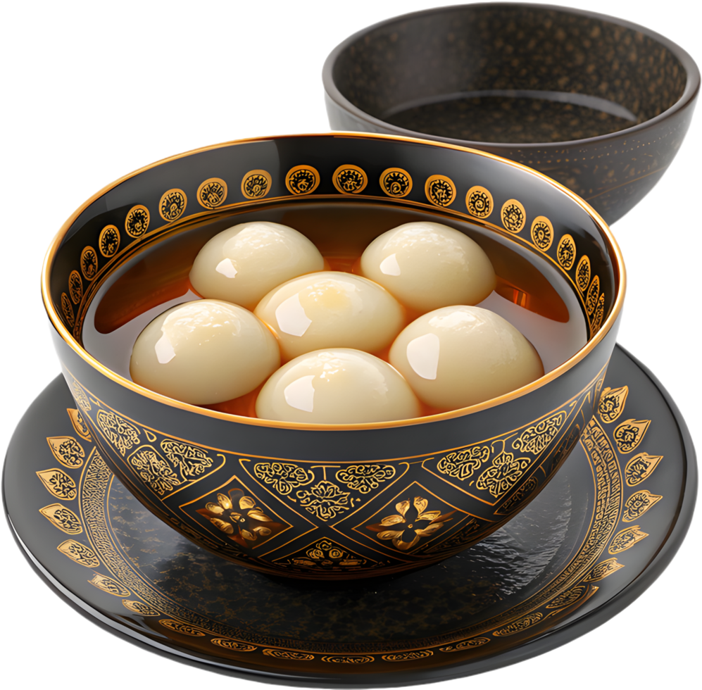 Tang Yuan Chinese dessert clipart for traditional food lovers. . png