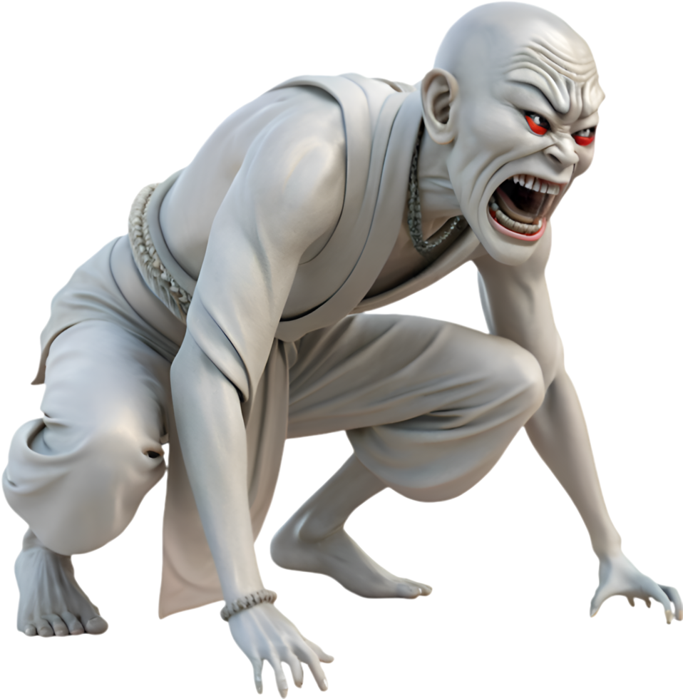 Ghostly yokai Japanese spooky clipart artwork . png