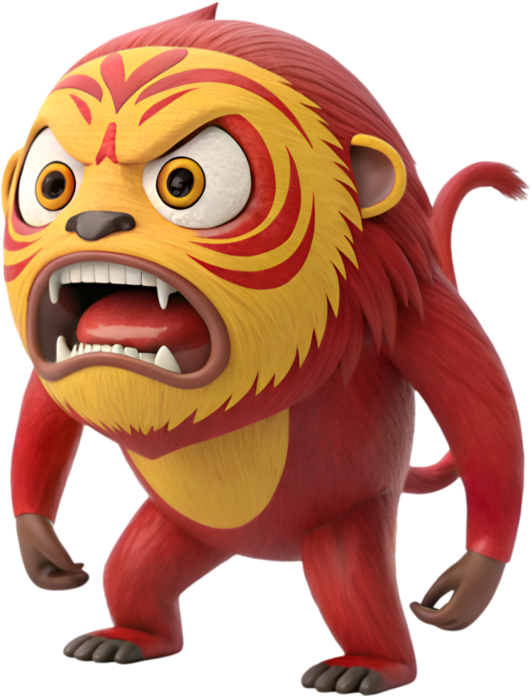 Spooky Japanese yokai fearsome clipart design . png
