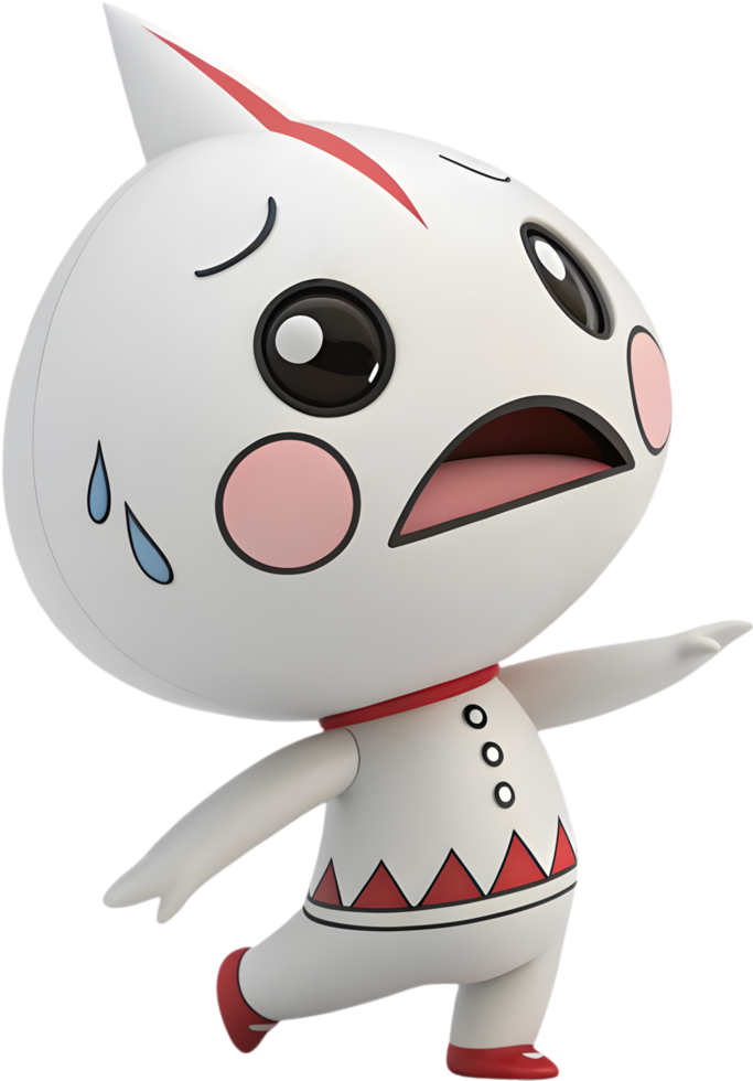 Fearsome yokai Japanese demon creature clipart . png