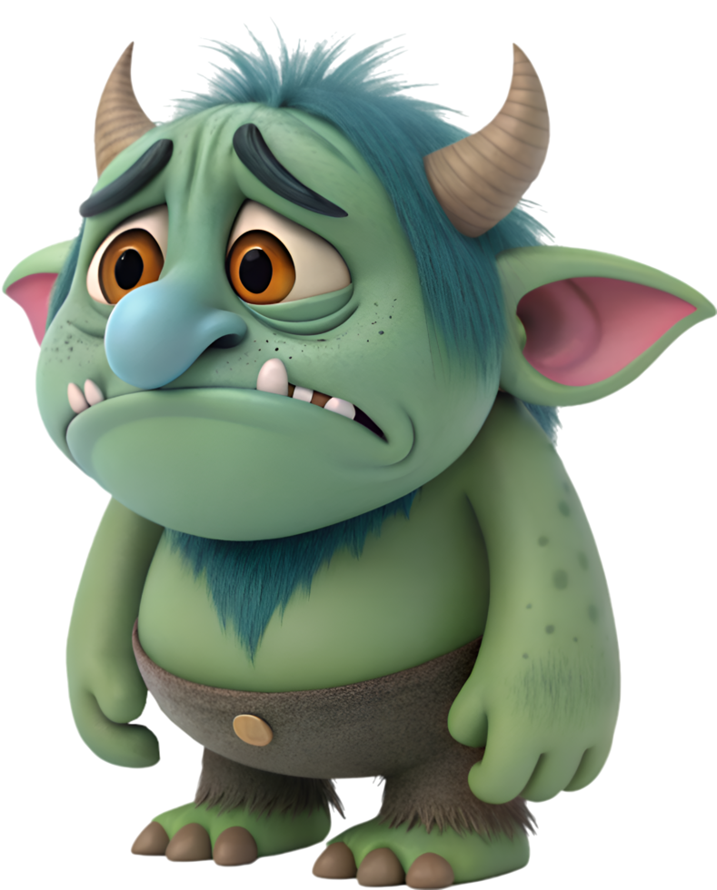Legendary Monstrous Troll Clipart for Horror Fans . png