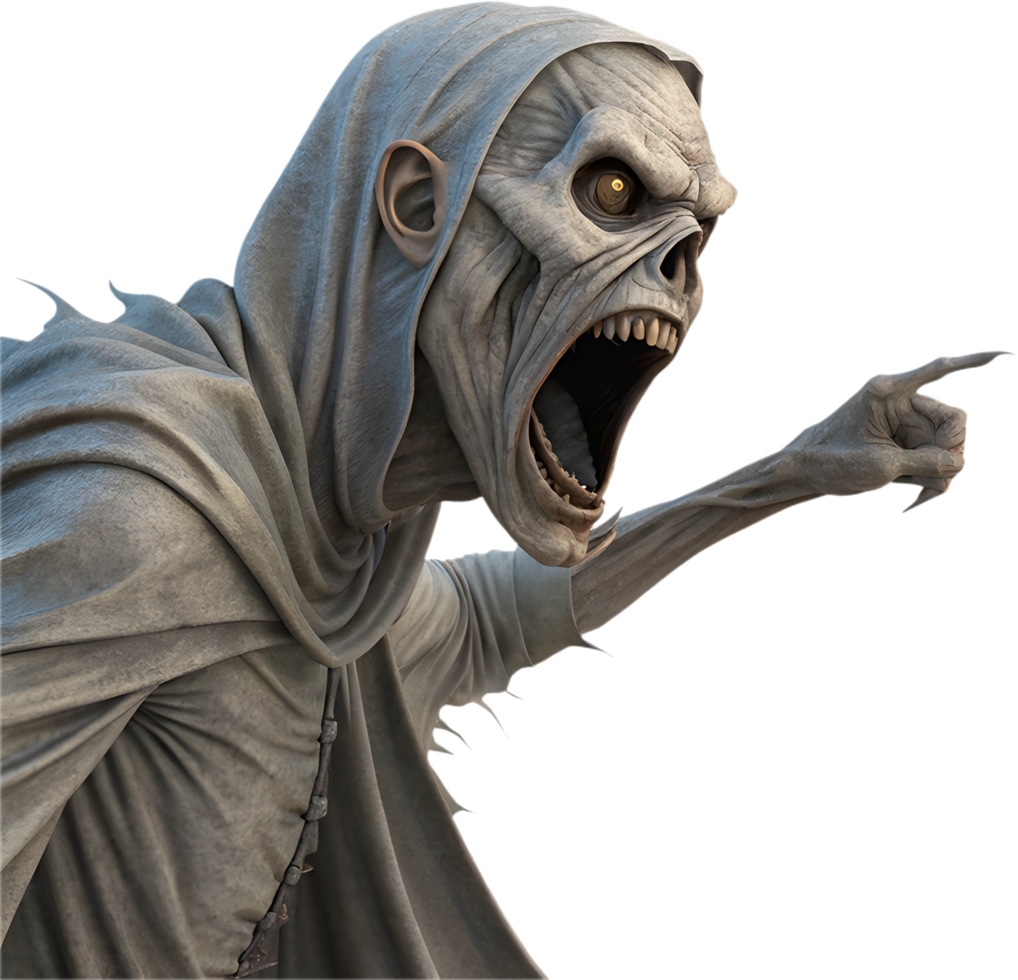Voodoo Ghost Character for Eerie Digital Art Projects. . png