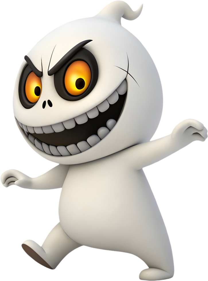 Eerie Voodoo Ghost Character Clipart for Dark Themed Projects. . png