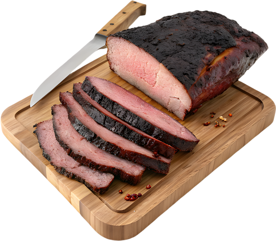 Bold and smoky brisket illustration to spice up your design. . png