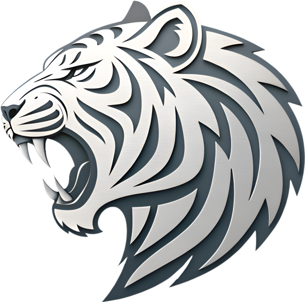 Stunning tiger logo clipart perfect for professional designs. . png