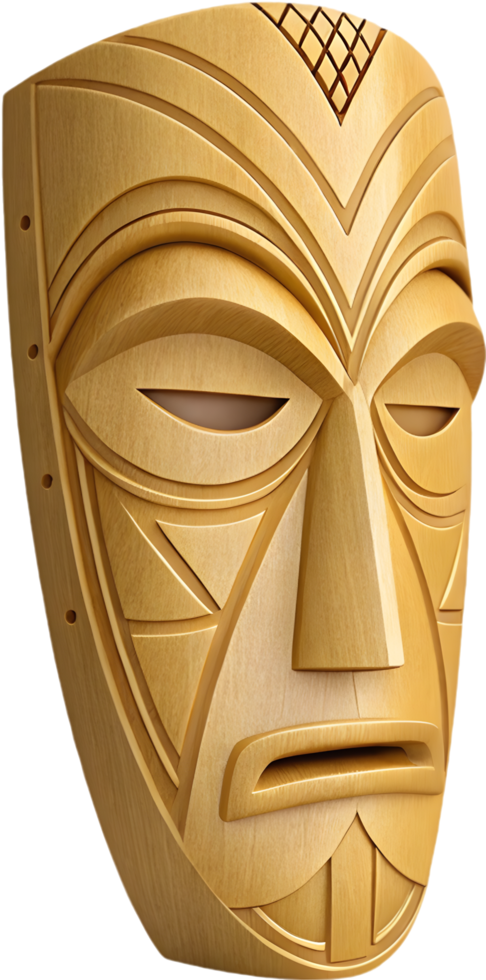 Tiki Mask Design for Perfect Tropical Party Aesthetic. . png