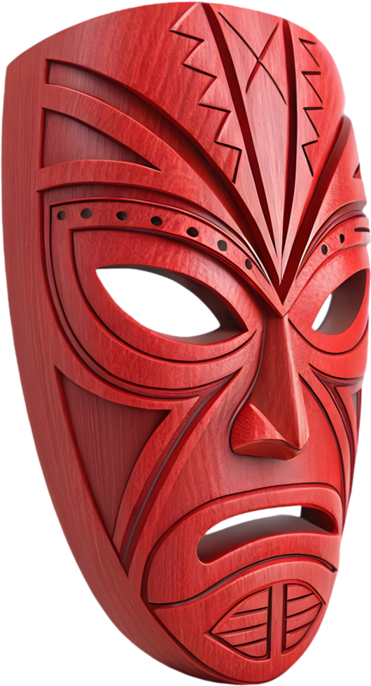Vibrant Tiki Mask to Enhance Tropical Party Decor. . png