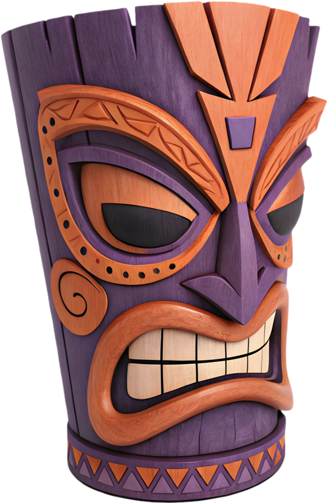 Tropical Tiki Mask to Elevate Your Party and Decor Style. . png