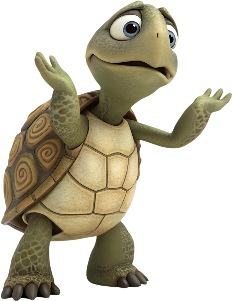 Fun and adorable tortoise clipart for creative uses. . png
