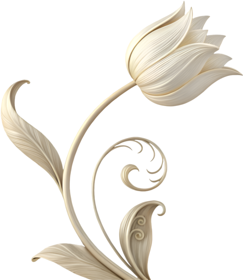 Soft and Elegant Tulip Symbol in Clipart. . png