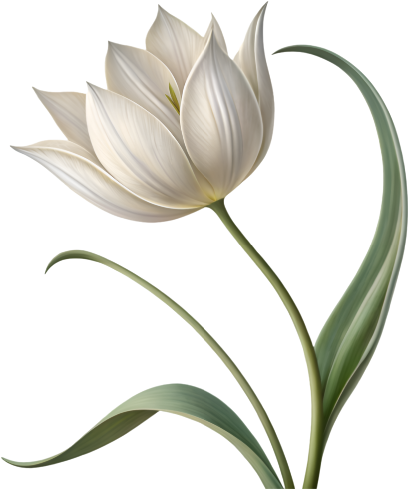 Abstract Tulip Flower for Elegant Artwork. . png
