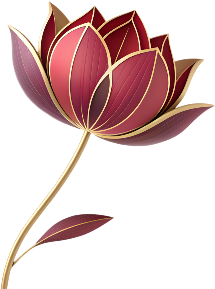 Clean and Stylish Tulip Logo for Decoration. . png