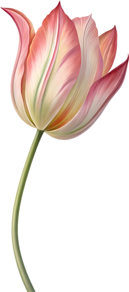 Abstract Tulip Design for Modern Graphics. . png