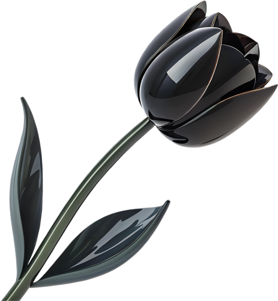 Crystal Tulip Sculpture Showcasing Stunning Gemstone Art. . png
