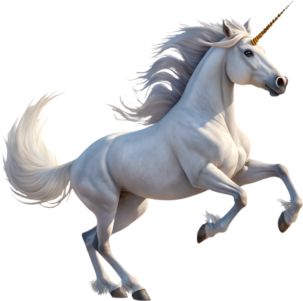 Fantasy Majestic Unicorn with Dreamlike Aura. . png