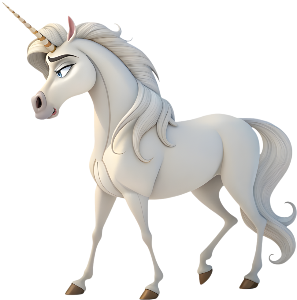 Enchanted Vibrant Unicorn in Mystical Style. . png