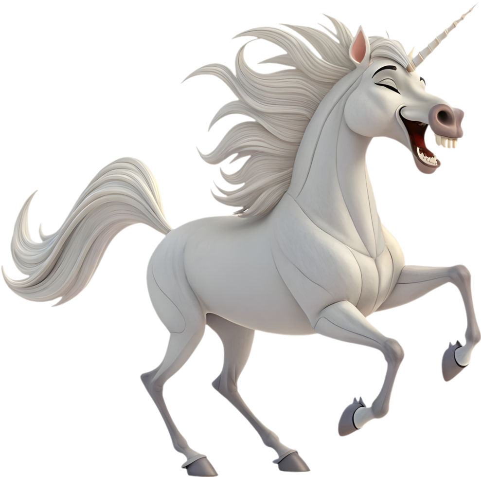 Vibrant Majestic Unicorn with Stunning Details. . png