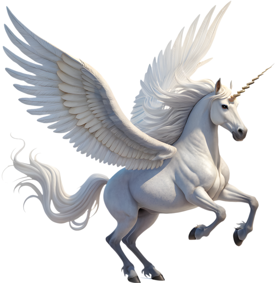 Stunning Rainbow Unicorn with Ethereal Beauty. . png