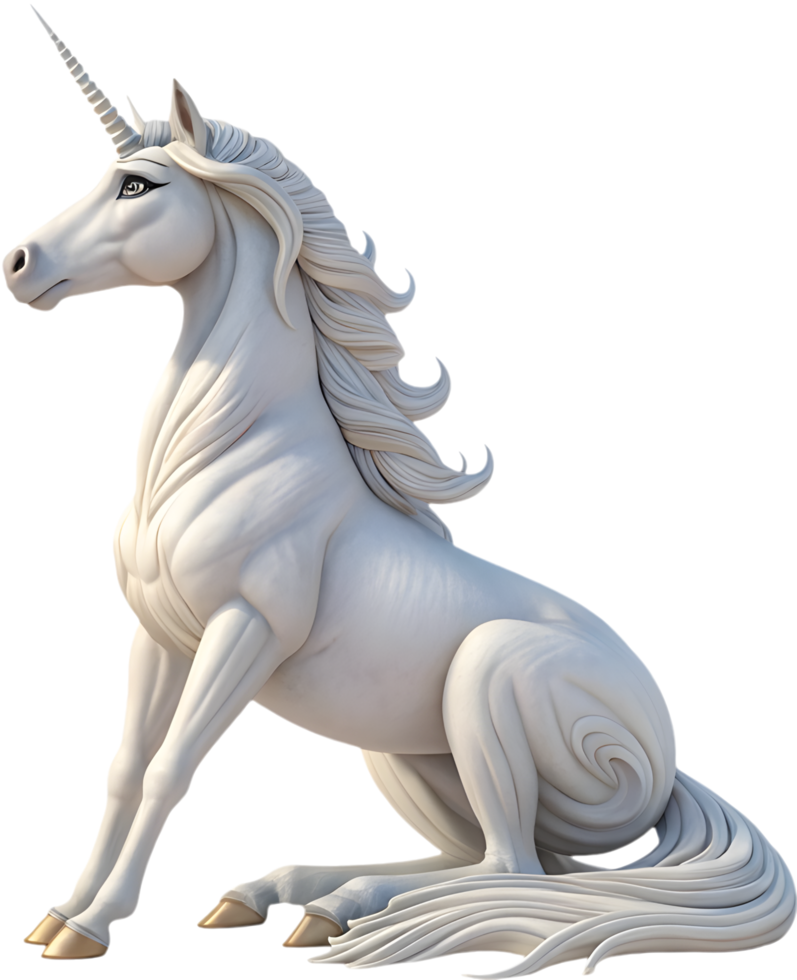 Adorable Unicorn with Playful Dreamy Aesthetic. . png