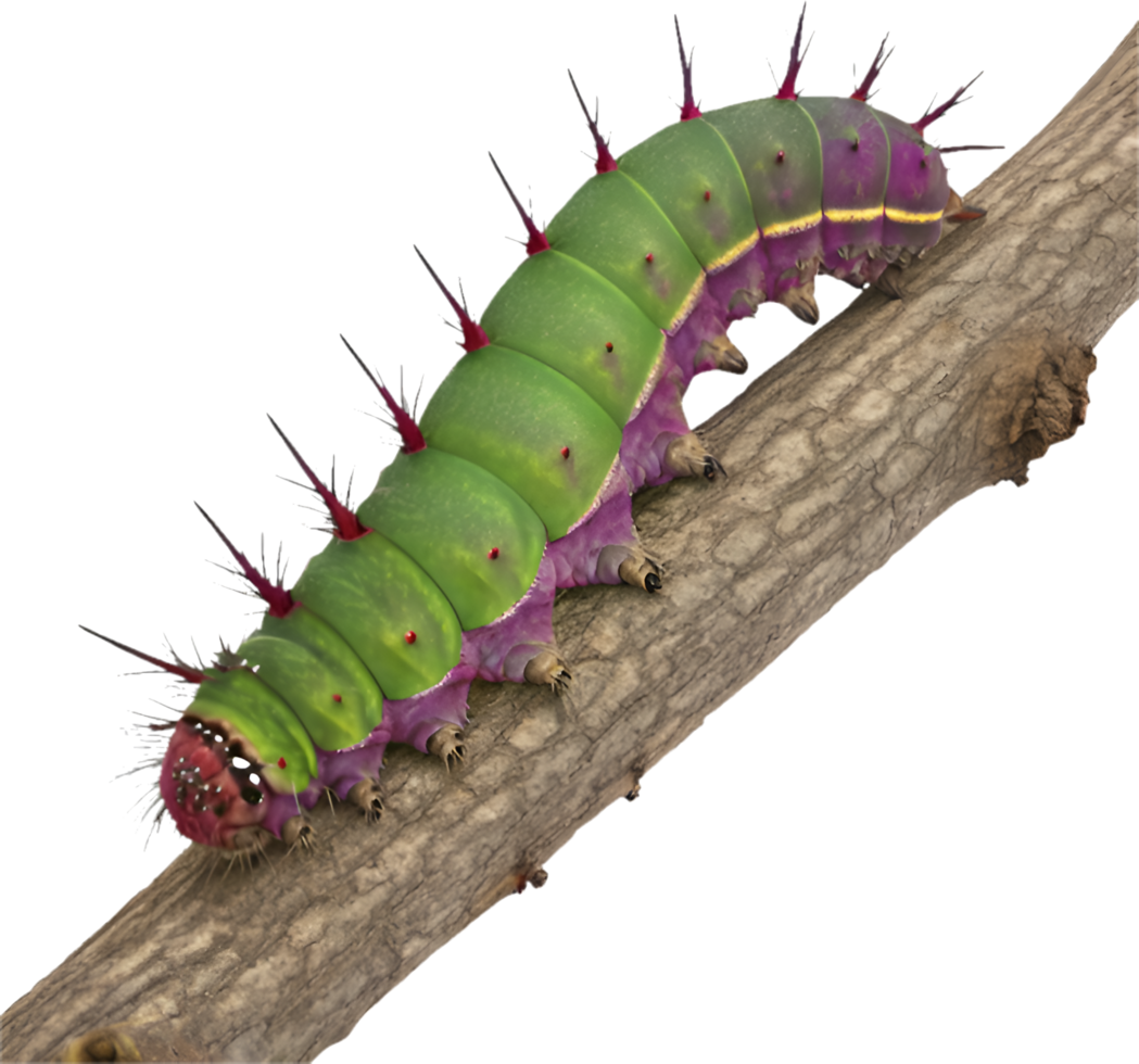 Mesmerizing Caterpillar with Surreal Patterns. . png