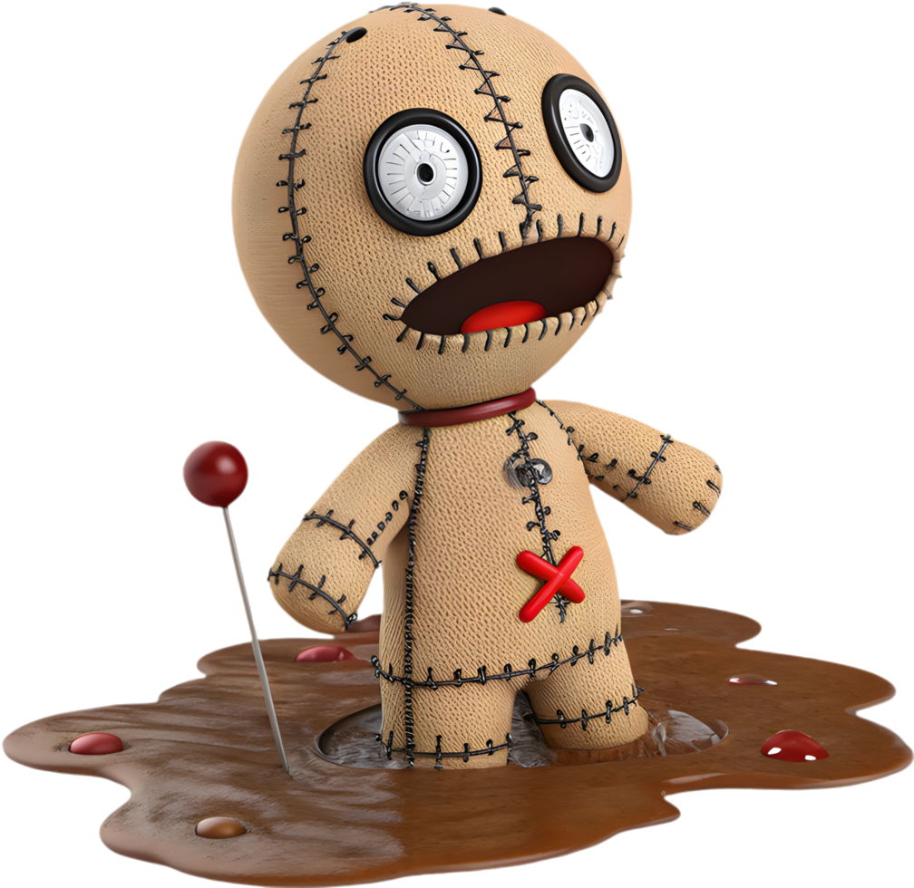 Paranormal Plush Voodoo Doll With Bewitched Presence. . png
