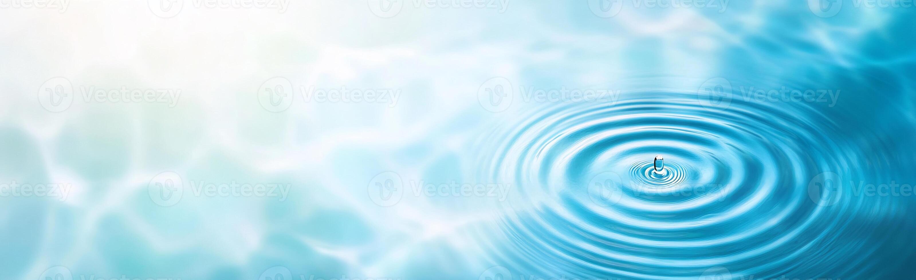 A serene water surface with ripples, evoking calmness and tranquility. photo