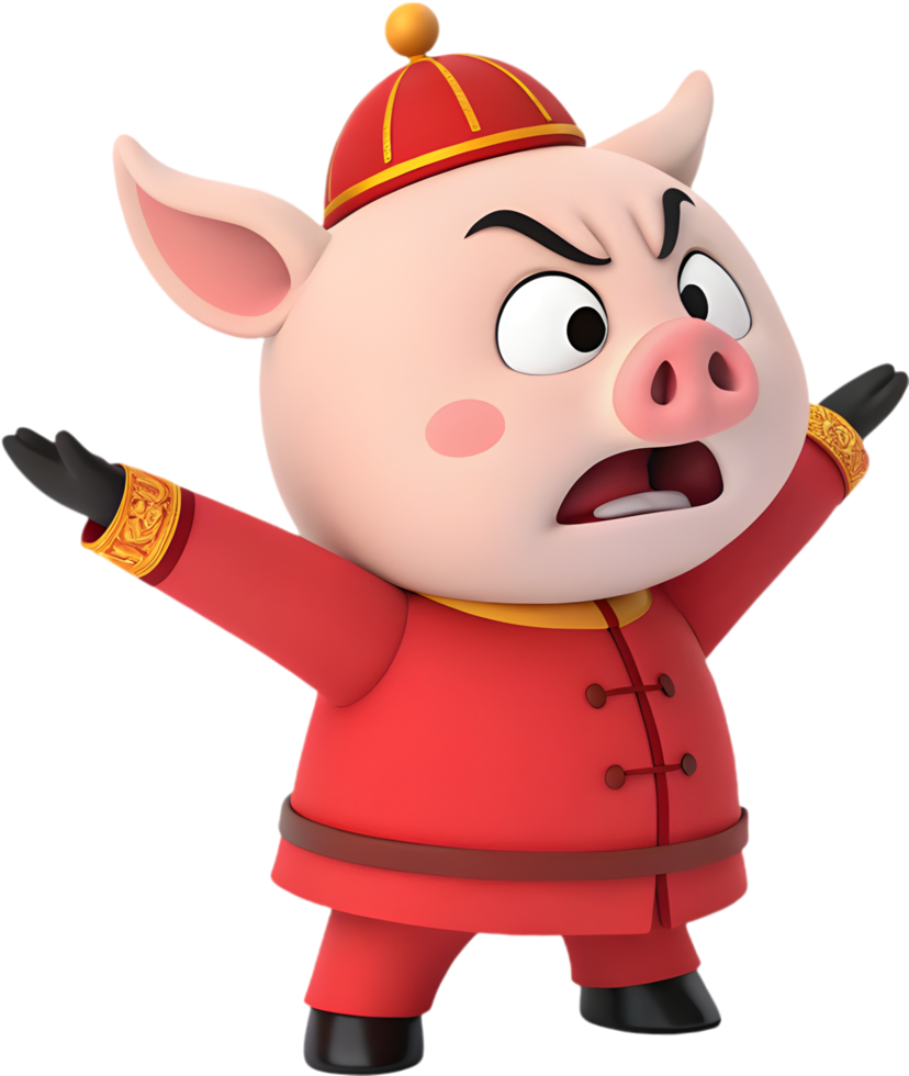 Zhu Bajie Pigsy Cartoon Clipart for Fun and Creative Designs. . png