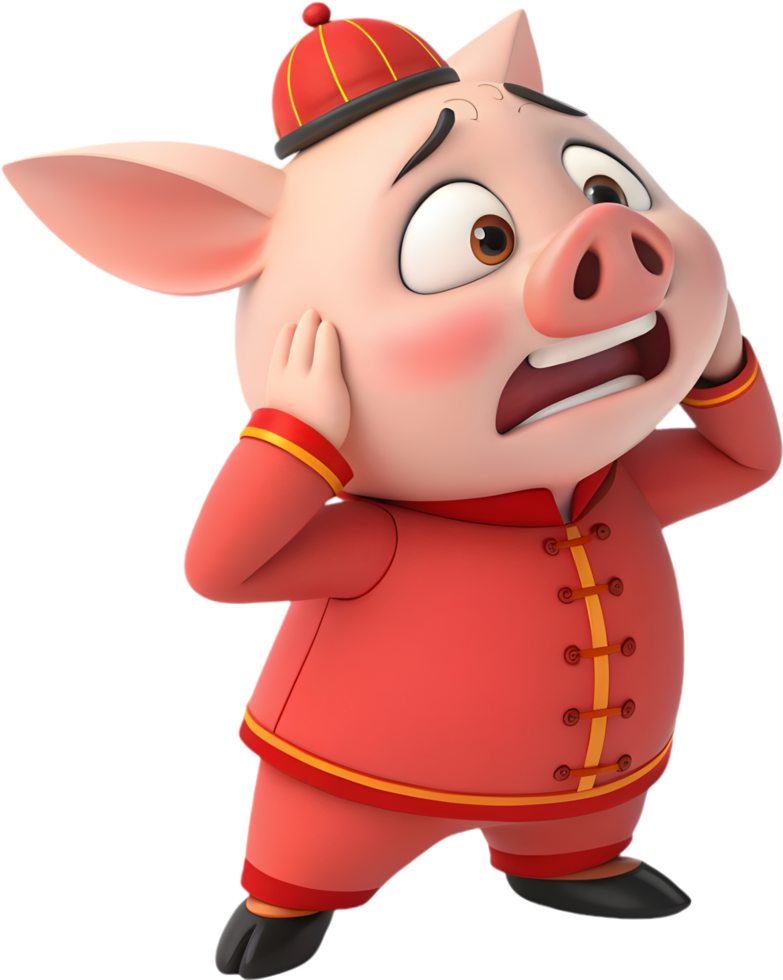 Unique Zhu Bajie Pigsy Cartoon Character for Artistic Creations. . png