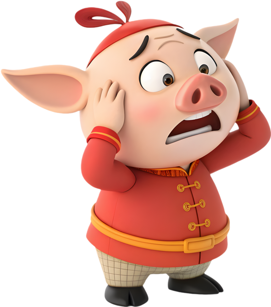 Fun and Creative Zhu Bajie Pigsy Character Clipart for Art. . png